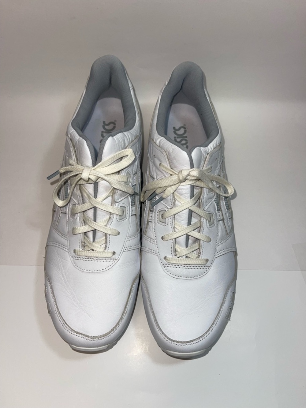 Asics White Low-Top Leather Sneakers